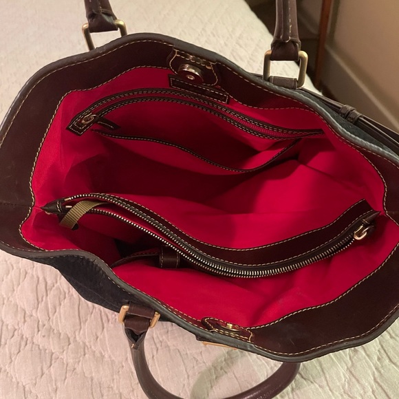 Black Suede Dooney and Bourke Purse - Picture 7 of 7